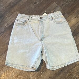 Levi's High-Rise Light Wash Denim Shorts
